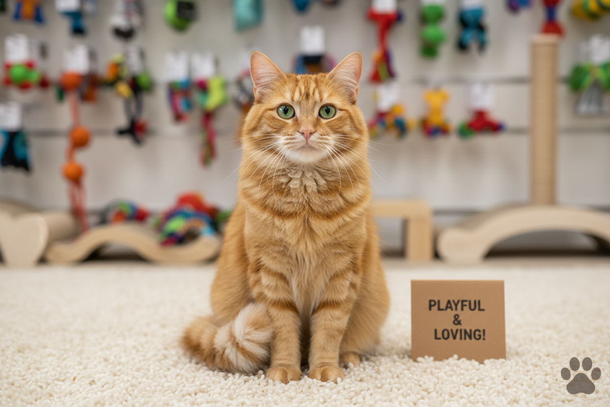 Professional cat photo for store